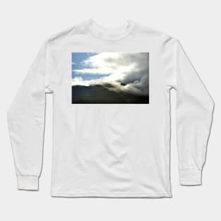 Clouds start to cover the summit of Ben Nevis Long Sleeve T-Shirt